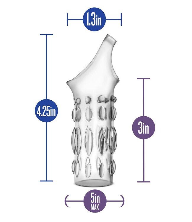 Blush PERFORMANCE STUDDED SLEEVE RING CLEAR