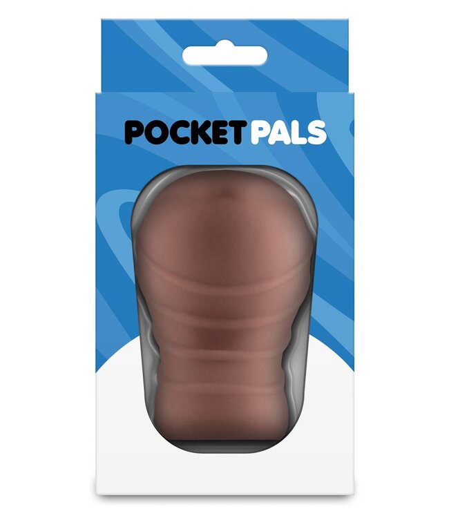 NS Novelties POCKET PALS MOUTH STROKER BROWN