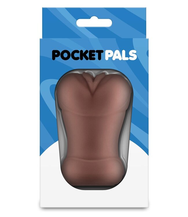 NS Novelties POCKET PALS VAGINA STROKER BROWN