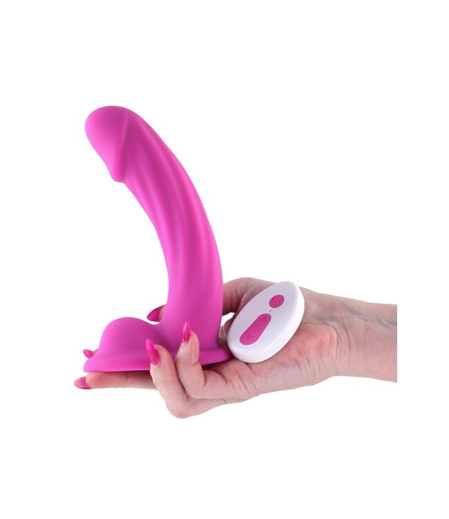 NS Novelties COLOURS CURVE VIBRATING 6 INCH DILDO PINK