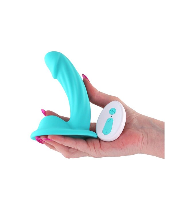 NS Novelties COLOURS CURVE VIBRATING 5 INCH DILDO TEAL
