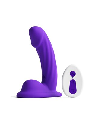 NS Novelties COLOURS CURVE VIBRATING 5 INCH DILDO PURPLE