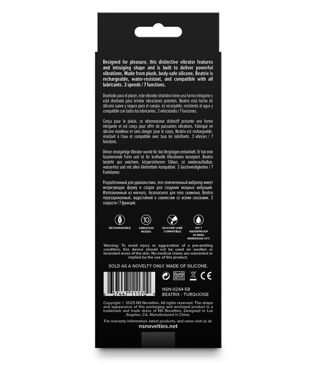 NS Novelties GOLD-N-DREAMS BEATRIX TURQUOISE