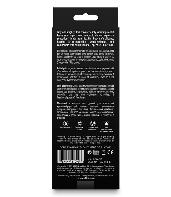 NS Novelties GOLD-N-DREAMS SABRINA SAPPHIRE