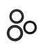 NS Novelties RENEGADE 3PC SLIM RINGS BLACK
