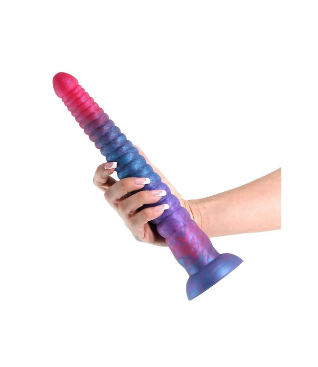 NS Novelties COLOURS STACKED 12 INCH DILDO PINK/BLUE