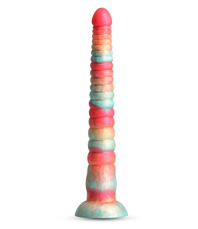 NS Novelties COLOURS STACKED 12 INCH DILDO RED/GOLD