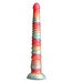 NS Novelties COLOURS STACKED 12 INCH DILDO RED/GOLD