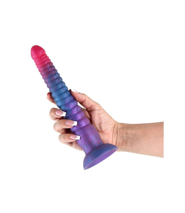 NS Novelties COLOURS STACKED 9 INCH DILDO PINK/BLUE