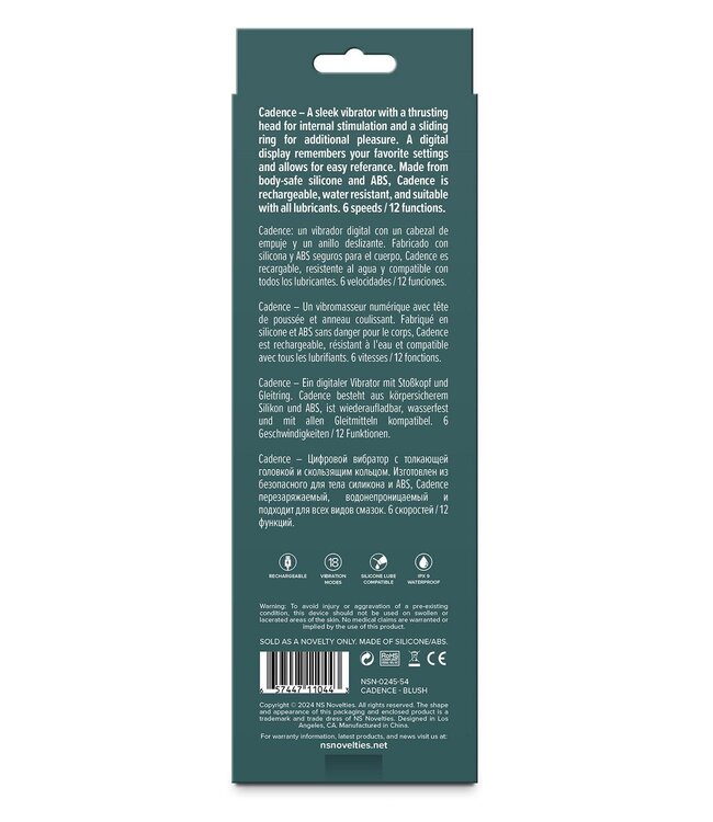 NS Novelties LUST-N-DREAMS CADENCE BLUSH