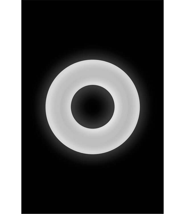 NS Novelties FIREFLY BUBBLE RING MEDIUM WHITE