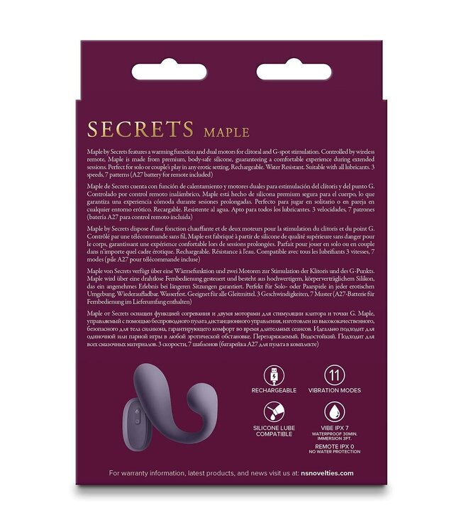 NS Novelties SECRETS MAPLE PURPLE