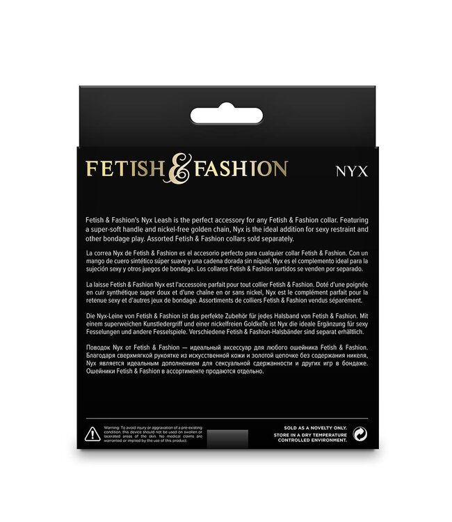 NS Novelties FETISH & FASHION NYX LEASH BLACK