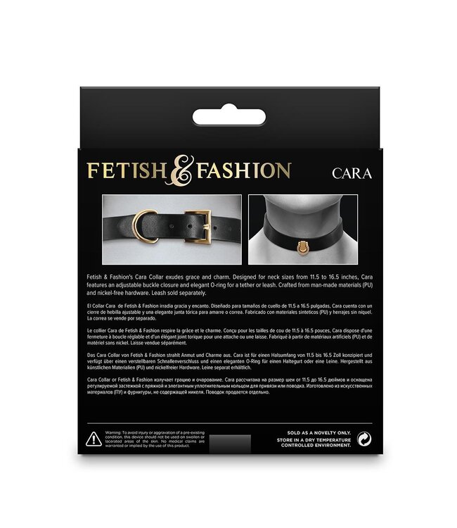 NS Novelties FETISH & FASHION CARA COLLAR BLACK