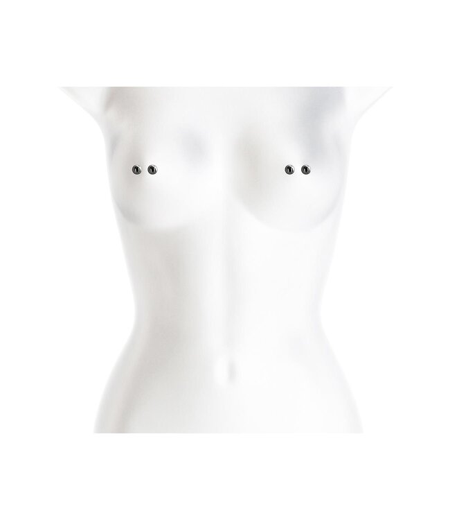 NS Novelties BOUND NIPPLE CLAMPS M1 GUNMETAL