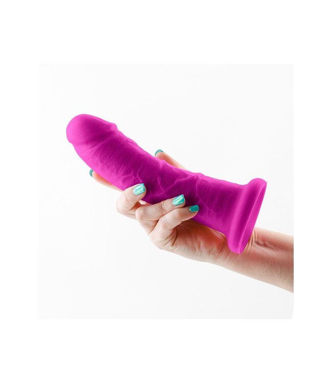 NS Novelties COLOURS DUAL DENSITY 7 INCH GIRTH DILDO PURPLE