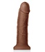 NS Novelties COLOURS DUAL DENSITY 7 INCH GIRTH DILDO BROWN