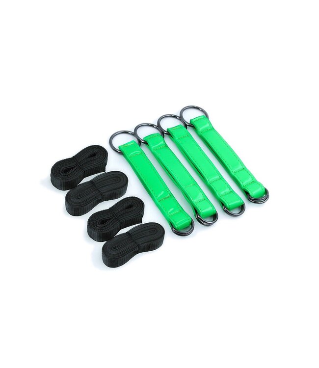 NS Novelties ELECTRA BED RESTRAINT STRAPS GREEN