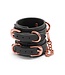 NS Novelties BONDAGE COUTURE WRIST CUFFS BLACK