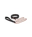 NS Novelties BONDAGE COUTURE COLLAR AND LEASH BLACK