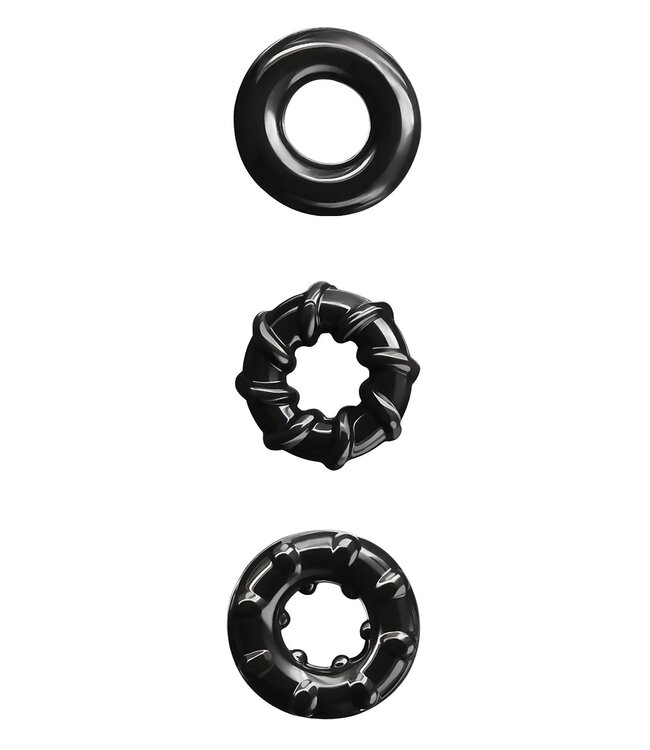 NS Novelties RENEGADE DYNO RINGS BLACK