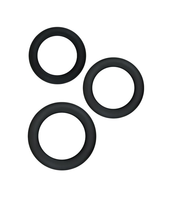 NS Novelties RENEGADE DIVERSITY RINGS BLACK