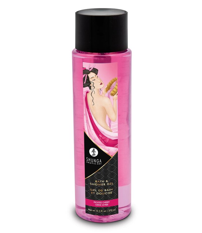 Shunga SHUNGA KISSABLE BATH AND SHOWER GEL FROSTED CHERRY 370 ML