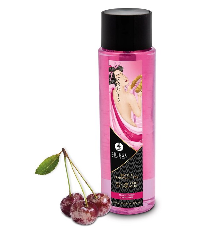Shunga SHUNGA KISSABLE BATH AND SHOWER GEL FROSTED CHERRY 370 ML