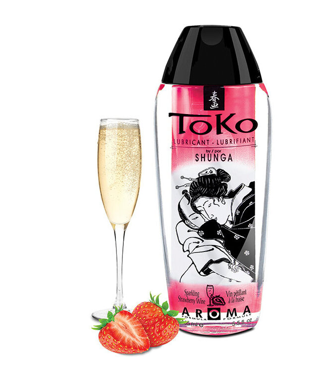 Shunga TOKO AROMA LUBRICANT CHAMPAGNE STAWBER 165 ML