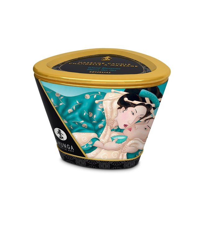 Shunga MASSAGE CANDLE ISLAND BLOSSOMS 170ML