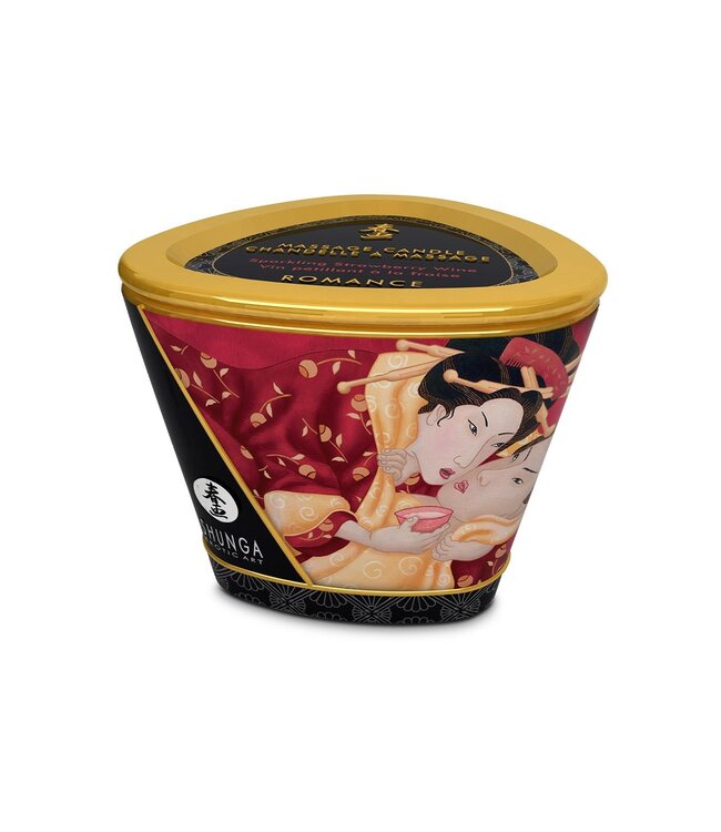 Shunga MASSAGE CANDLE SPARKLING STRAWBERRY WINE 170 ML