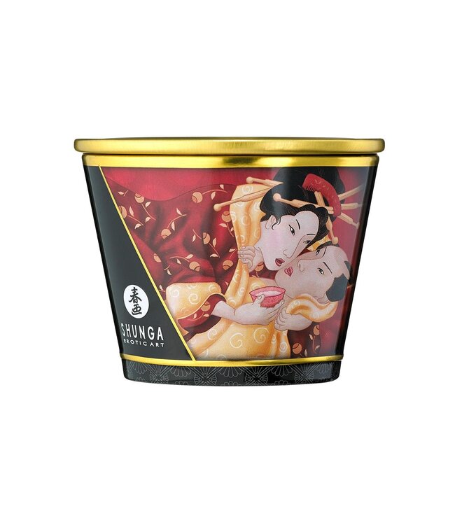 Shunga MASSAGE CANDLE SPARKLING STRAWBERRY WINE 170 ML