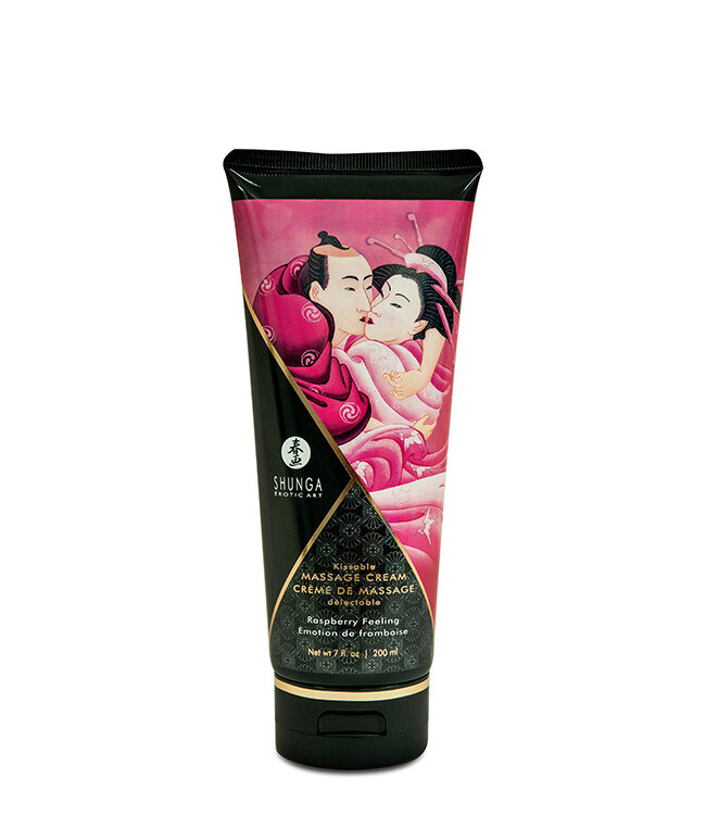 Shunga KISSABLE MASSAGE CREAM RASPBERRY FEELING 200 ML