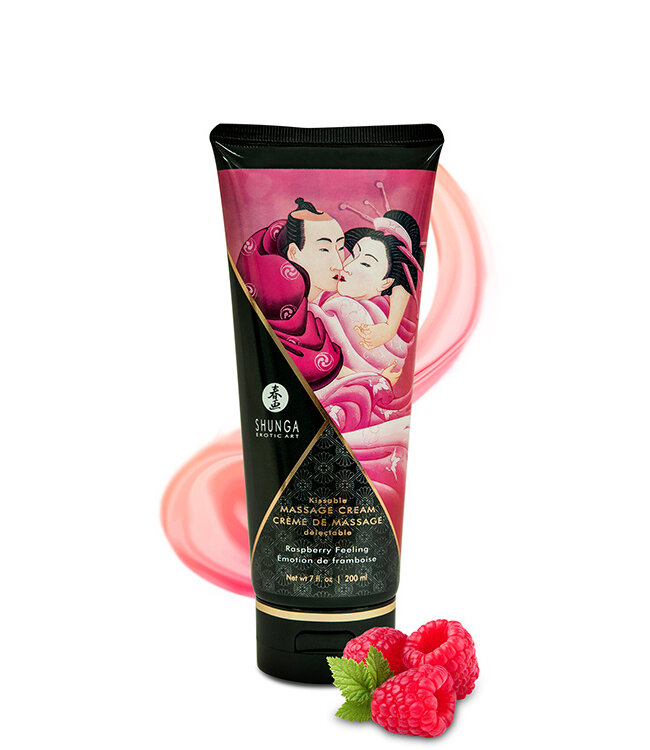 Shunga KISSABLE MASSAGE CREAM RASPBERRY FEELING 200 ML