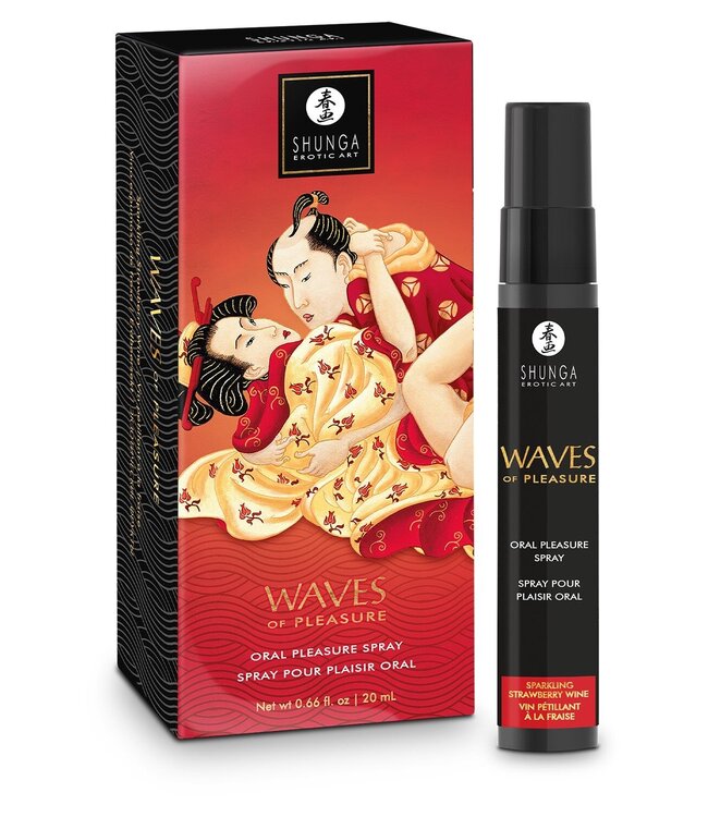Shunga SHUNGA WAVES OF PLEASURE SPARKLING STRAWBERRY WINE 20 ML