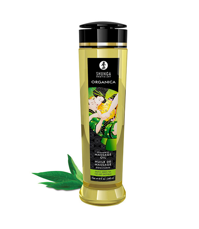 Shunga ORGANICA MASSAGE OIL GREEN TEA 240 ML