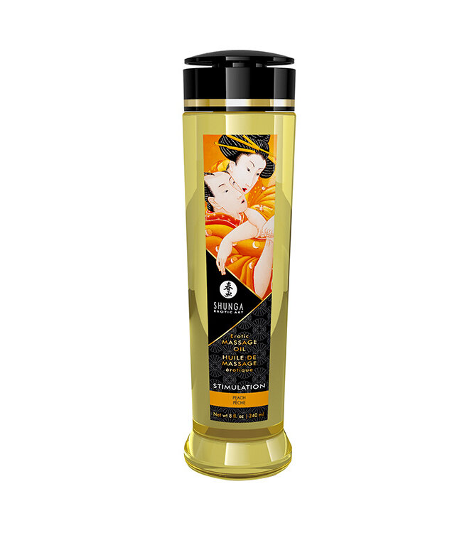 Shunga EROTIC MASSAGE OIL STIMULATION PEACH 240 ML