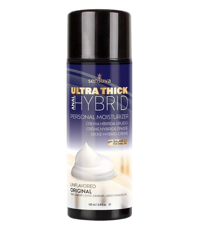 Sensuva SENSUVA ULTRA THICK HYBRID PERSONAL MOISTURIZER ANAL HIGH PH FORMULA ORIGINAL UNFLAVORED 100ML