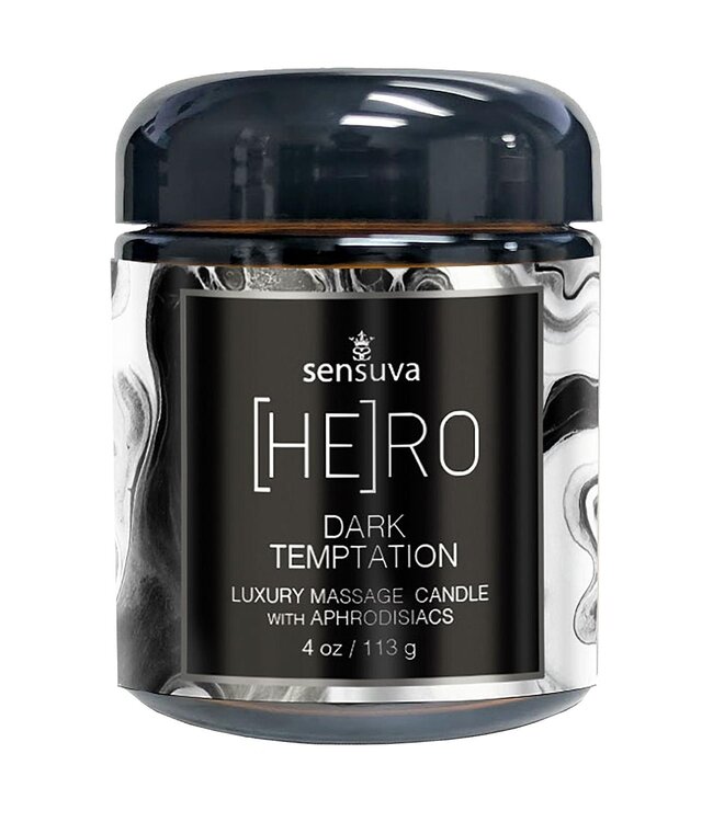 Sensuva SENSUVA HERO DARK TEMPTATION LUXURY MASSAGE CANDLE OCEAN AND FOREST
