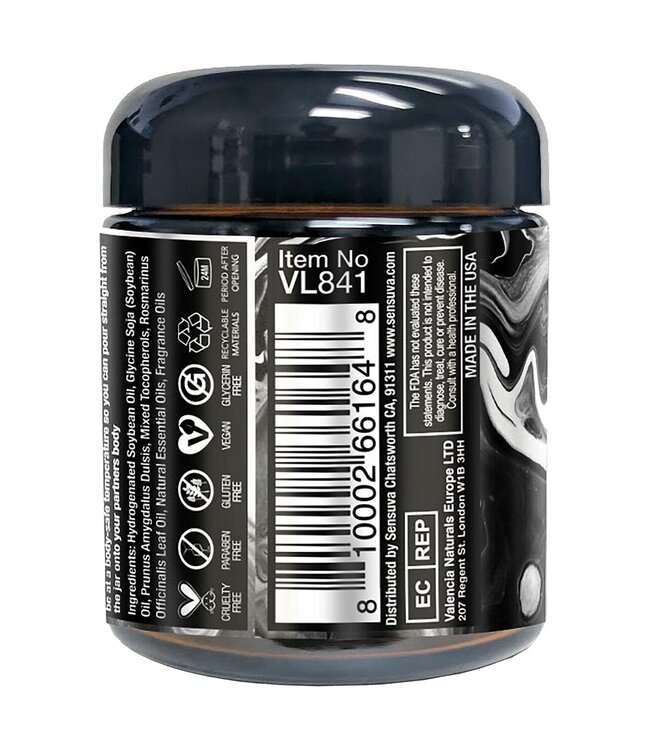 Sensuva SENSUVA HERO DARK TEMPTATION LUXURY MASSAGE CANDLE OCEAN AND FOREST