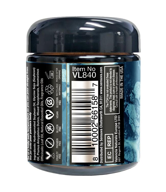 Sensuva SENSUVA LIT SWEET TEMPTATION LUXURY MASSAGE CANDLE VANILLA, SUGAR AND SWEET PEA