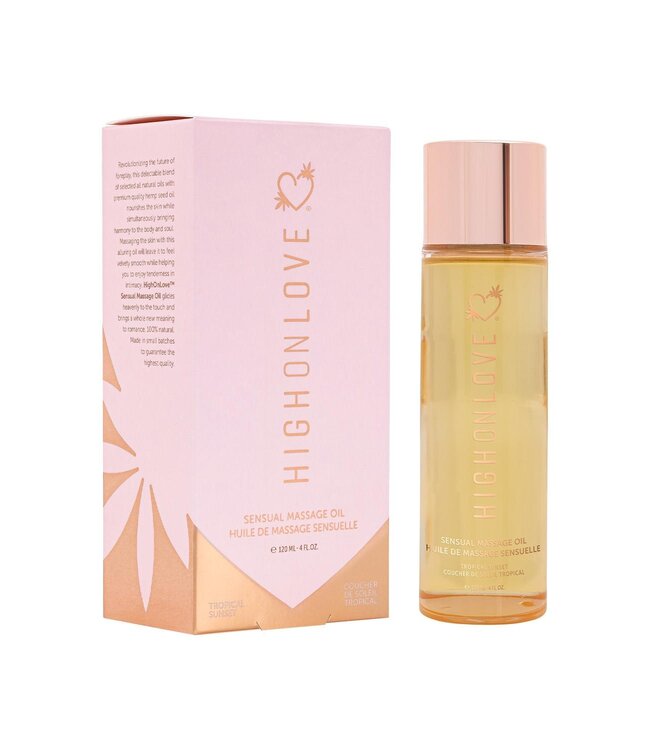 HighOnLove HIGH ON LOVE MASSAGE OIL TROPICAL SUNSET 120ML