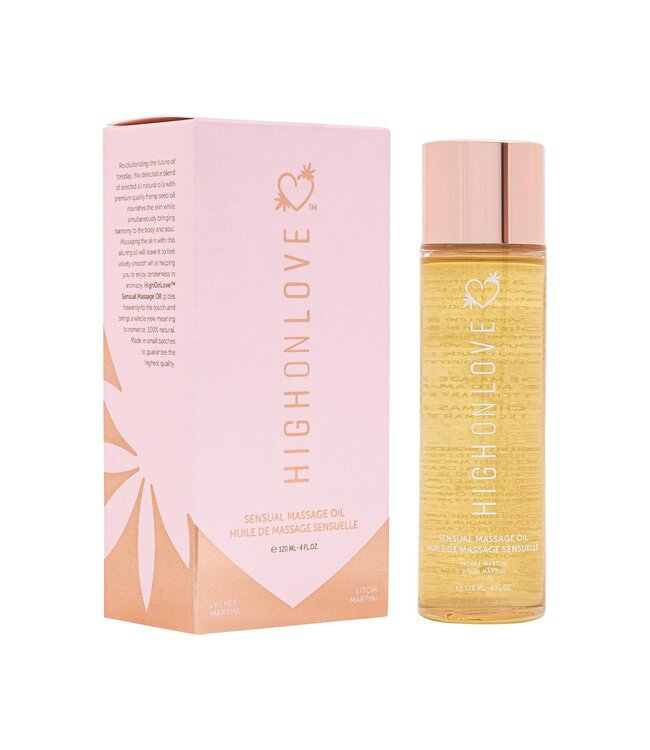 HighOnLove HIGH ON LOVE MASSAGE OIL LITCHI MARTINI 120ML