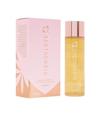 HighOnLove HIGH ON LOVE MASSAGE OIL STRAWBERRIES AND CHAMPAGNE 120ML
