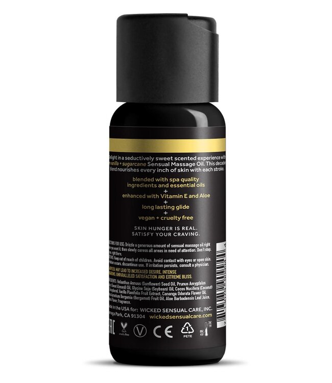 Wicked Sensual Care WICKED SENSUAL MASSAGE OIL VANILLA SUGARCANE 120ML