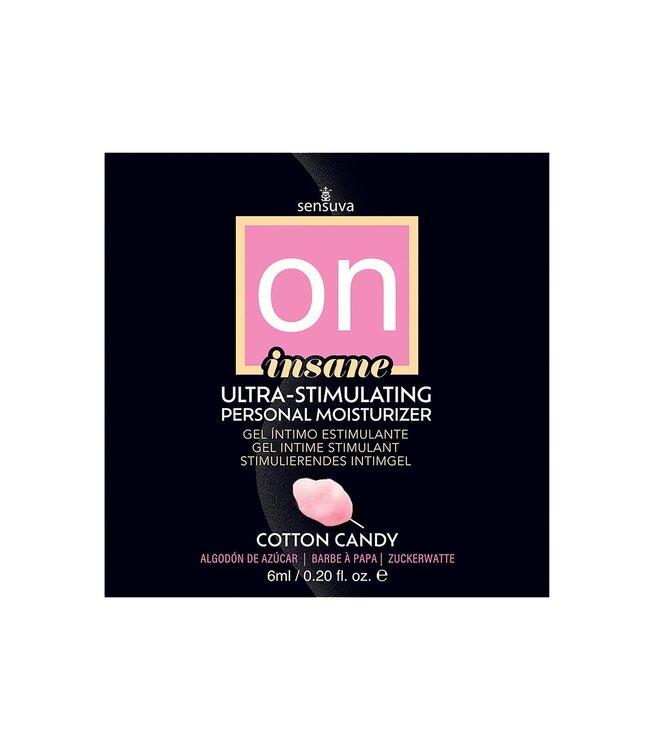 Sensuva SENSUVA ON INSANE ULTRA-STIMULATING PERSONAL MOISTURIZER COTTON CANDY 6 ML
