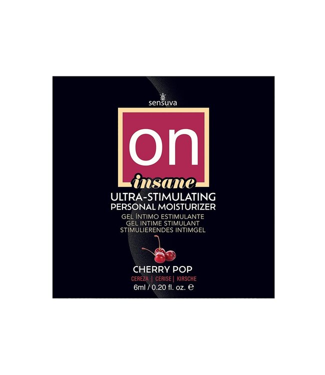 Sensuva SENSUVA ON INSANE ULTRA-STIMULATING PERSONAL MOISTURIZER CHERRY POP 6 ML 