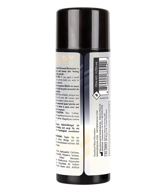 Sensuva SENSUVA ULTRA-THICK HYBRID PERSONAL MOISTURIZER ORIGINAL UNFLAVORED  100ML