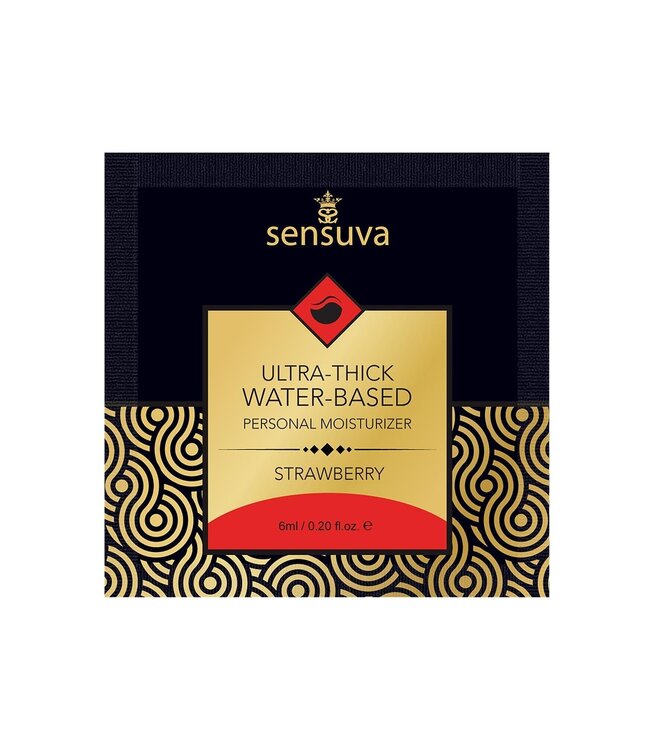 Sensuva SENSUVA ULTRA–THICK WATER-BASED PERSONAL LUBRICANT STRAWBERRY 6 ML