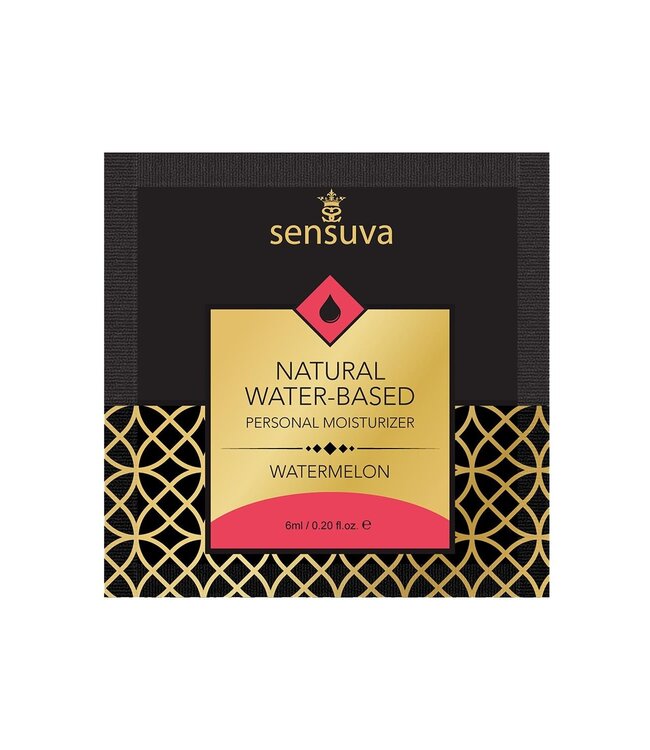 Sensuva SENSUVA NATURAL WATER-BASED PERSONAL LUBRICANT WATERMELON 6 ML